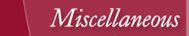 Miscellaneous